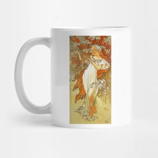 Spring 1896 by Alphonse Mucha (His First Seasons Series) Mug